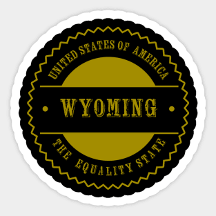 Wyoming state Sticker